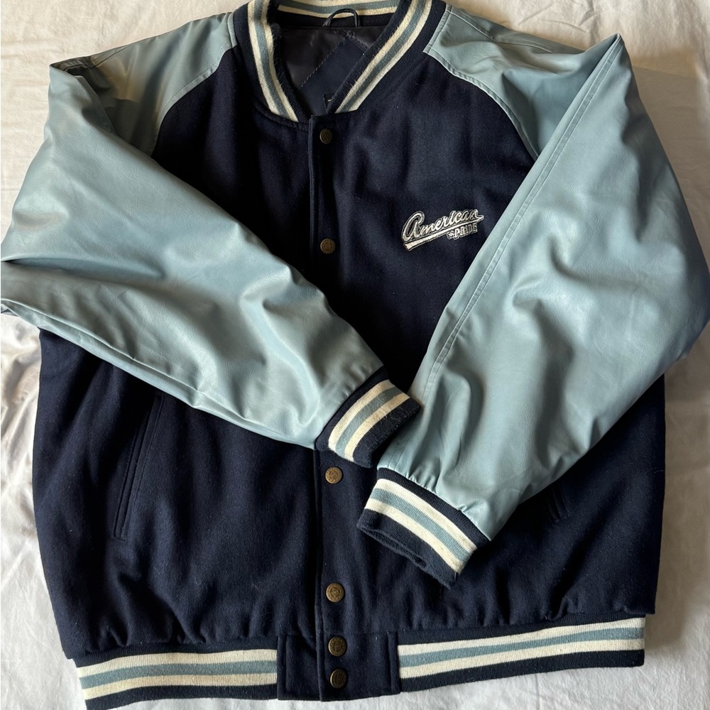 Steve & Barry’s vintage American pride bomber jacket, - Picture 11 of 11